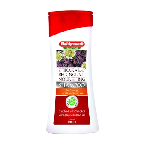 Image of Baidyanath Asli Ayurved Shikakai and Bhringraj Nourishing Shampoo I Hair Strong Shampoo I Coconut Oil I 200 ML