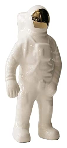 Florero astronauta de cerámica para decoración del hogar y arreglos