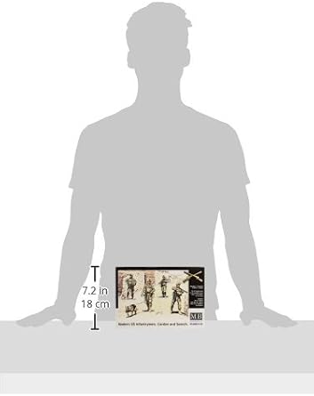 Master Box Models Modern U.S. Infantrymen Cordon and Search Model Kit, 4 Figures, 1/35 Scale
