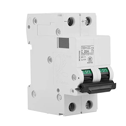 Interruptor de circuito en miniatura de DC 25A / 40A 2P 250V de bajo voltaje para el de cuadrícula de paneles solares(25A)