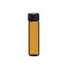 Premium Vials 2DAFL0012-ZT 2 Dram Amber Glass Vial - Screw Cap (Pack of 12)