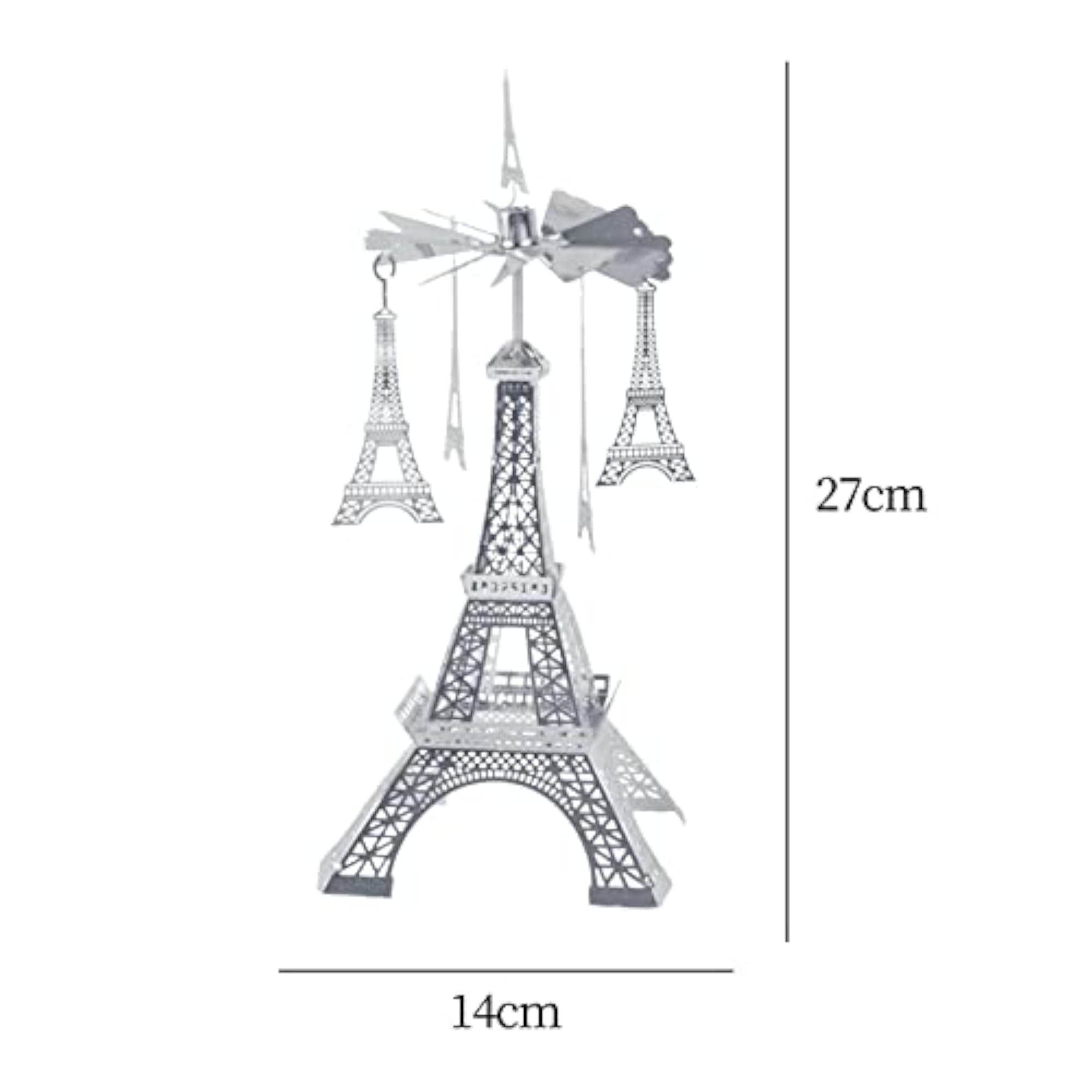 Eiffel Tower Figurine Rotating Candle Holder, Lovely Decor