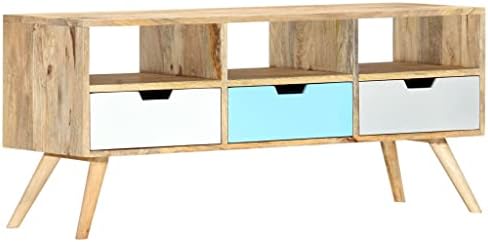 FurnitureTV Cabinet 110x35x48 cm Solid Mango Wood