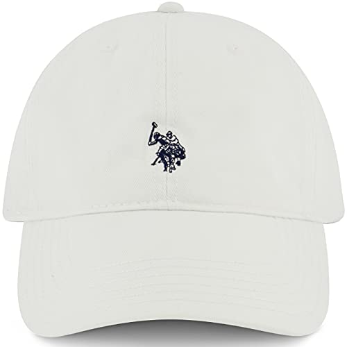 U.S. Polo Assn. Small Polo Pony Logo Baseball Hat, 100% Cotton, Adjustable Cap