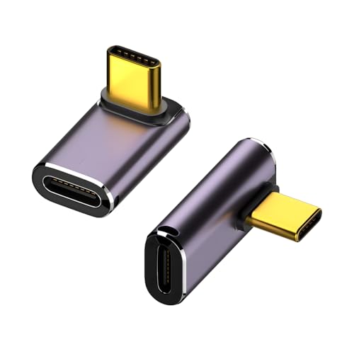 ���{�̒������ USB-C �I�X ���X �ϊ��A�_�v�^ USB4 Thunderbolt 3 40Gbps PD 240W 5A 8K@60Hz 4K@60Hz �����ʐM �f���o�� �f�[�^�]�� �����]�� �}���[�d �[�d �X�g���[�g L�� ���^ 90°Type