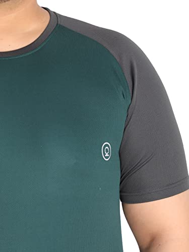 Image of CHKOKKO Men's Polyester Regular Fit Solid Sports T-Shirt