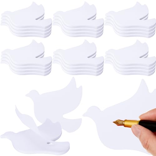 Jetec 24 Pads Dove Pigeon Sticky Notes Self Adhesive Memo Tabs Cute Easy to Post Pigeon for Stationery Office Home Wedding Birthday Party Decor Teacher Appreciation Supplies, 30 Sheets/pad