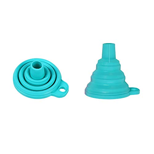 Sunhokey 3D Printer Accessories Parts Silicone Foldable Collapsible Funnel Stainless Steel UV Resin Filter Cup for Pouring Resin Back Into Bottle for ANYCUBIC Photon Sparkmaker Kelant Orbeat D100