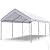Quictent 10’x20’ Heavy Duty Carport Car Canopy Galvanized Car Boat Shelter with Reinforced Steel Cables-White