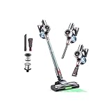 掃除機 コードレス【2025技術革新版！60Kpa真の超強力吸引＆革新版グリーンLEDライト付＆業界初65分連続稼働＆自立式＆次世代LED液晶ディスプレイ】Bivark コードレス掃除機 サイクロン式 550Ｗ 3段吸引力 スティック/ハンディ 2WAY 絡まないヘッド 軽量低騒音伸縮パイプ HEPA多重濾過着脱式バッテリー フロア/カーペット/ソファー/カーテン/本棚/車 3年保証年末お掃除