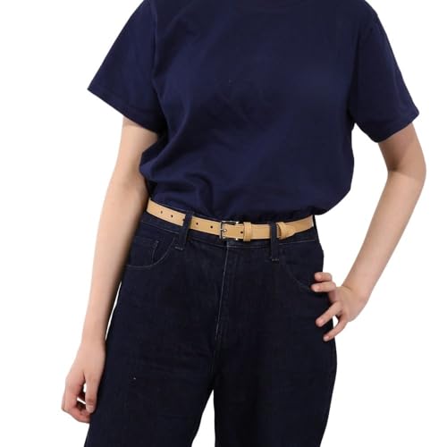 FASHIONGEN - Woman Italian Leather Belt, 2 cm width Ladies Belt for dress, pants, LINDA2