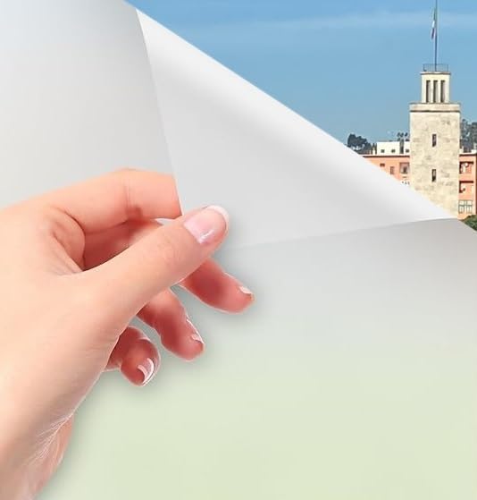 Pellicola Opaca Per Finestre 120x300cm - Antivista, Anti-UV, Facile Applicazione Senza Colla - Foto 8