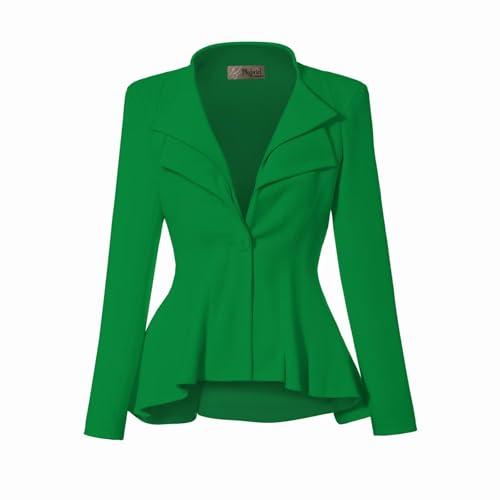 Hybrid & Company Women Double Notch Lapel Office Blazer JK43864