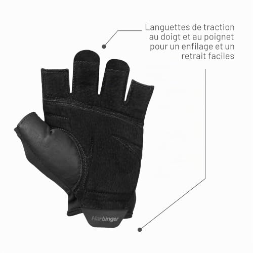 Harbinger Training Grip 2.0 Gants – Soutien pour Charges Lourdes – vue 4