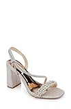 Doublure en cuir respirant Badgley Mischka Sandales Naomi pour femme, Champagne Textile, 39 EU