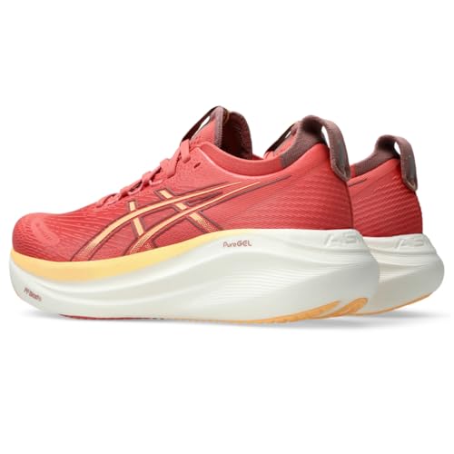ASICS ASICS Women's Gel-Nimbus 27 Running Shoe, 8.5, Dark Pink Clay/Orange Glow