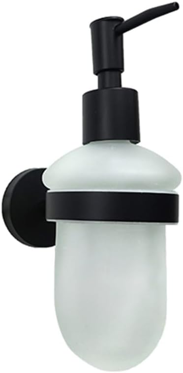 Bathroom Accessories Towel Rack Shelf Matte Black Towel Ring Hanger Wall Mounted Paper Holder Toilet Brush Holder Robe Coat Hook,Paper Holder (Soap Dispenser)