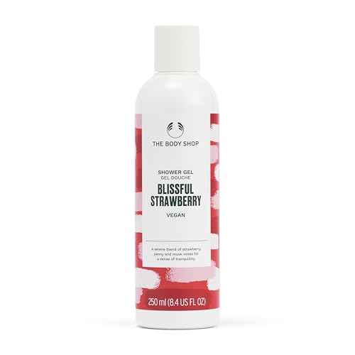 The Body Shop Shower gel, Blissful Strawberry: A Blend of Strawberry, Peony and Musk Notes for Sense of Calmness 250 ml