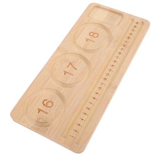 DEARMAMY bandeja de cuentas de madera cuentas de letras para pulseras junta Tablero de madera para abalorios Tablero de diseño de manualidades de madera bandeja de estera de cuentas