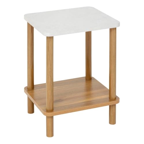 Tavolino effetto legno e marmo Come