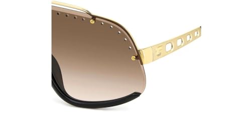 Carrera Flaglab 16 Rectangular Sunglasses, Brown Gold, 99/1/1303
