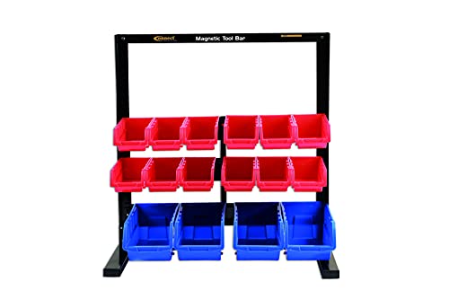 Barra magnética Connect 36996 con 16 cubos para organizar herramientas de taller