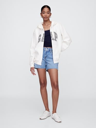 Image of GAP Women's Logo Hoodie Hooded Full Zip Sweatshirt