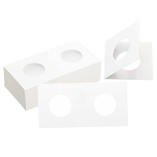 PATIKIL 2 x 2 Coin Flips, 50 Pack 25mm Cardboard Coin Holder...