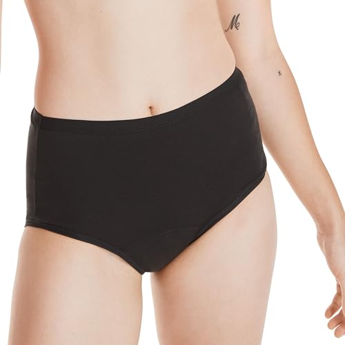 Image of Hanes Women's Period Underwear Pack, 3-Pack, Comfort, Period. Moderate Leaks Period Panties, Odor Protection