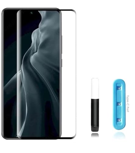 Image of Diruite UV Tempered Glass for Vivo V25 Pro- Premium 9H Hardness, Full Edge-to-Edge Coverage, Crystal HD Clarity, UV Glue with Easy Installation Kit (Pack of 1)