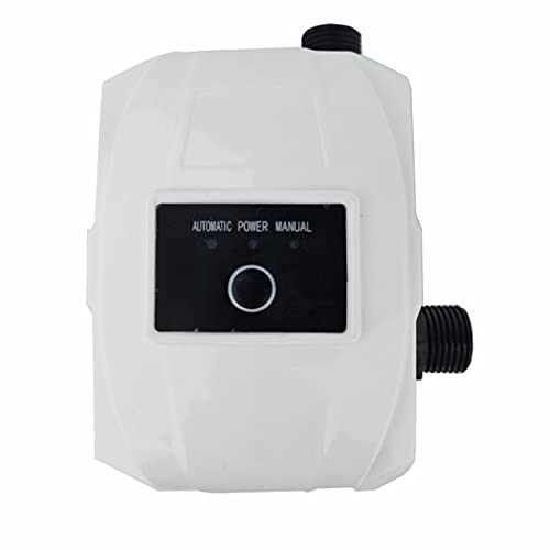ZHKUO Portable Water Pressure Booster Pump DC 24V Automatic Booster Pump Max Head 65ft/20m Flow 38L/min Sprink Shower Pump Household Water Pressure Booster Pump with Flow Sh witc, White, 100W, 3.8A