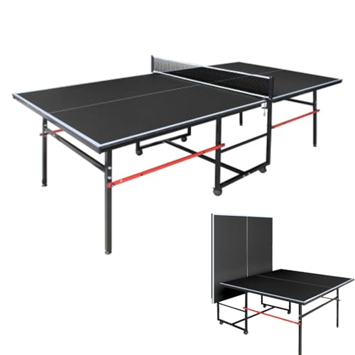 8ft Foldable Ping Pong Table with Paddles and Balls
