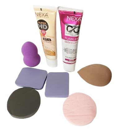 BB Cream and CC Cream Set with Makeup Sponges and Puffs, Face Makeup Kit-image-42