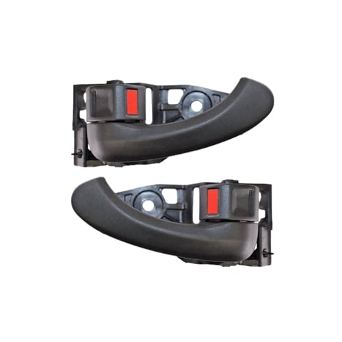 と互換性がある トヨタ カムリ RAV4 2006 2007 2008 2009 2010 2011 69206-06080 対応内装ドアハンドル カーアクセサリー クローム&ブラック(Black pair)