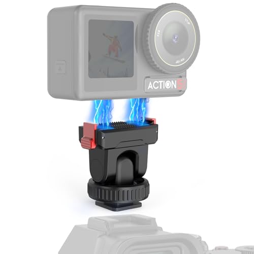 HAFOKO Osmo Action J R[h V[ A_v^[ Ή@ DJI Ή Osmo Action 5 Pro/4/3,}OleBbN NCbN [X A_v^[ }Eg ܂ 1/4", 180° `g \ K 