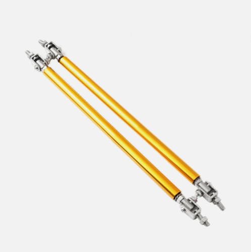 Image of 2PC Golden Big Front Splitter Support Rods Adjustable Strut Rods for Cars Vehicles, 8''-11'' Automotive Replacement Bumper Lip Splitter Bars Universal Fit for All Cars.