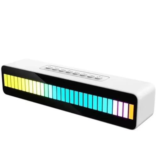Uxsjakjsd Altavoz Bluetooth Inalámbrico, Subwoofer Estéreo de Alta Fidelidad, Barra de Sonido Envolvente, Altavoz para Juegos con Luz Ambiental para Computadoras B