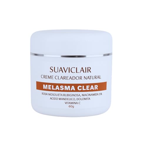 SUAVICLAIR MELASMA CLEAR 60G – SUAVICID NATURAL CREME CLAREADOR NATURAL DE MANCHAS E MELASMA