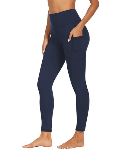Merlvida Leggins Deportivos Mujer Cintura Alta Mallas Deporte Mujer con Bolsillos Opaque Leggings Push Up Elásticos Pantalones Ropa Deportiva Mayas Gym para Yoga Fitness Running