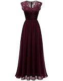 Dresstells Abendkleid lang,aus sanftes Spitze und elegant Chiffon.