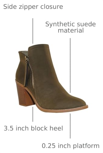 Image of TRENDSUP Women's Fashion Side Zipper Booties