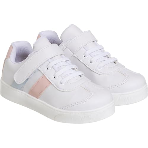 Tênis Infantil Feminino Tininha Escolar Moda Conforto Casual (Branco, BR, Criança de 4 a 8 anos, Num