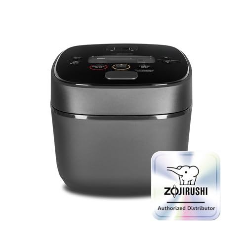 ZOJIRUSHI Premium Reiskocher Induktion NW-QAQ-10 – 1,0 Liter – mit Timer- und Warmhaltefunktion – inkl. Messbecher, Reislöffel und Dämpfeinsatz - Mit europäischem Netzkabel ZOJIRUSHI Premium Reiskocher Induktion NW-QAQ-10 – 1,0 Liter – mit Timer- und Warmhaltefunktion – inkl. Messbecher, Reislöffel und Dämpfeinsatz - Mit europäischem Netzkabel