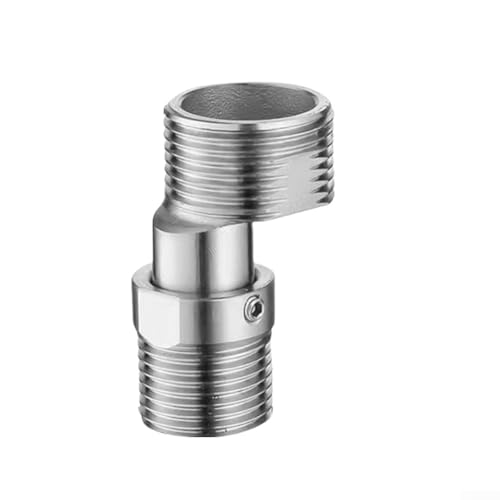 Adaptador de grifo giratorio, cabezal de pulverización de grifo de 360 grados, a prueba de fugas, ajustable, repuesto giratorio para cocina y baño (telescópico corto 304)