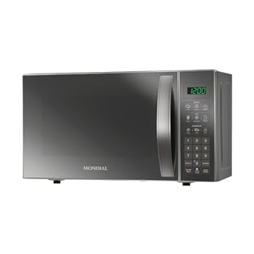 Micro-Ondas, Mondial, Cinza/Espelhado, 1200W, 220V - MO-01-21-E