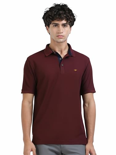 Image of STELLERS Men's Premium Polo T-Shirt Wrinkle Free Quick Dry Soft and Feather Touch Feel Regular Fit