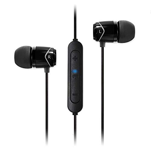SoundMAGIC E10BT in-Ear Isolating Bluetooth Earphones with Microphone - Black
