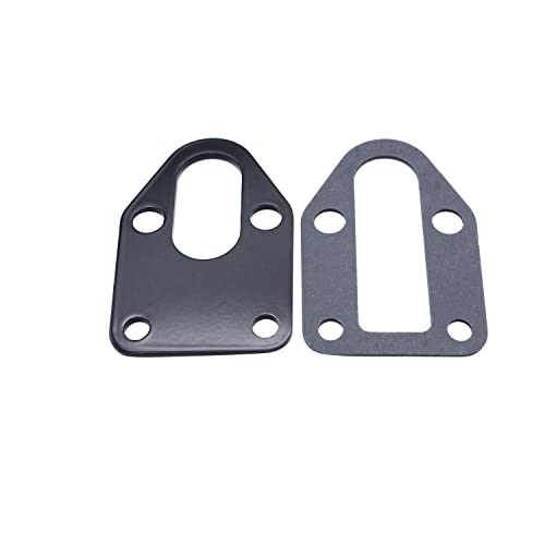 Sbc Black Colour Fuel Pump Mounting Plate With Gasket 283 305 327 350 383 400 Sb Compatible with Chevy