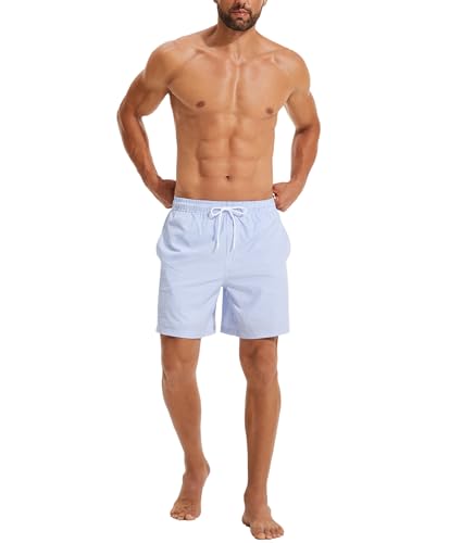 KAIUA SURF Mens Swim Trunks with Compression Liner 7 Inch Inseam Quick Dry Mens Swimming Shorts Bathing Suit4