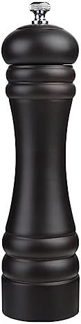 JOIDXIR Pepper Mill Black Pepper Grinder Mill Wood Refillable Stainless Steel Mechanism Adjustable Coarseness